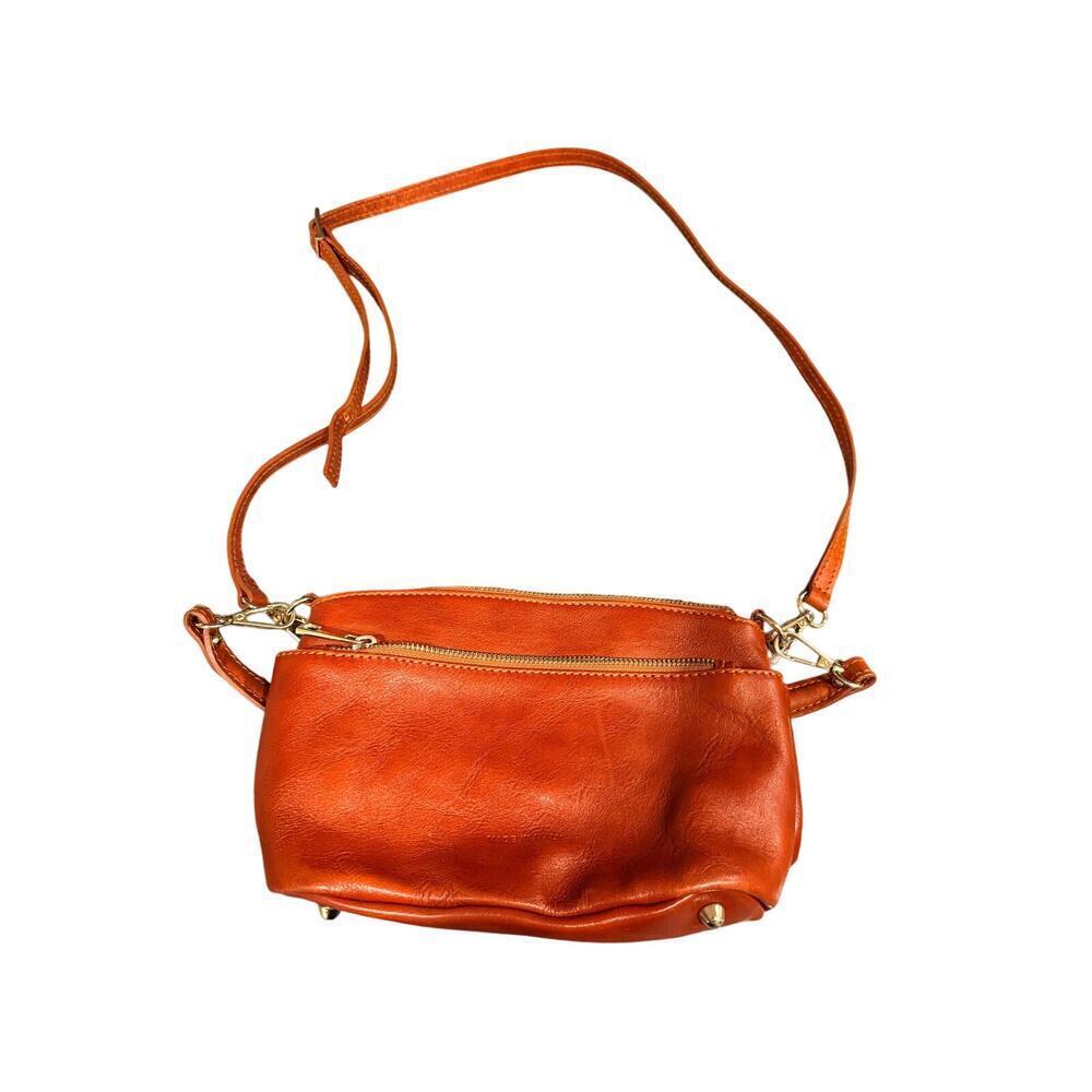 Divina Firenze Italian Leather Shoulder Bag – Burnt Orange